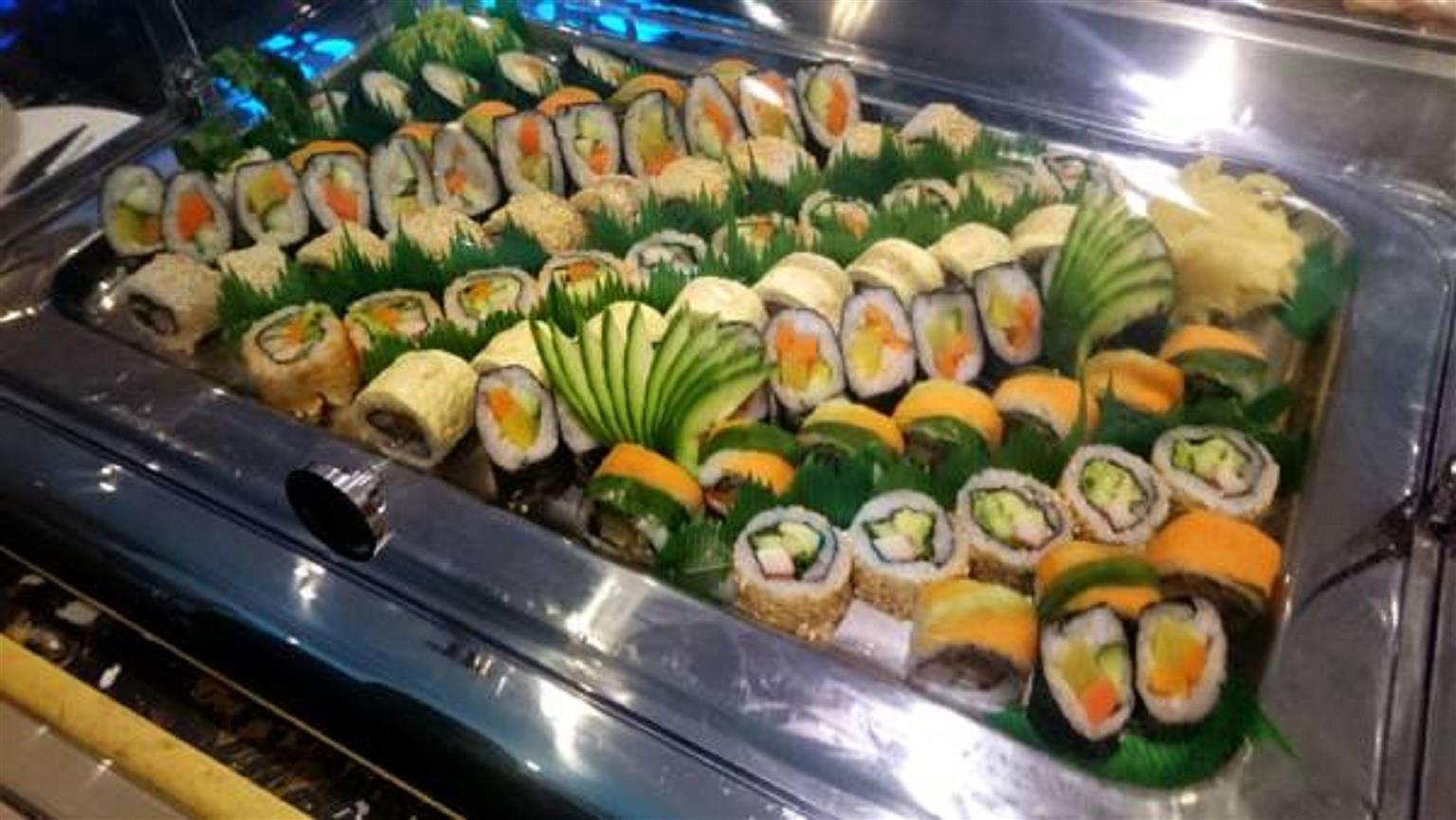 Al Ahsa Grand Serviced Apartment Al-Hofuf Exterior photo Sushi at the buffet